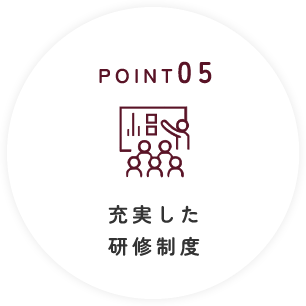 POINT05：充実した研修制度